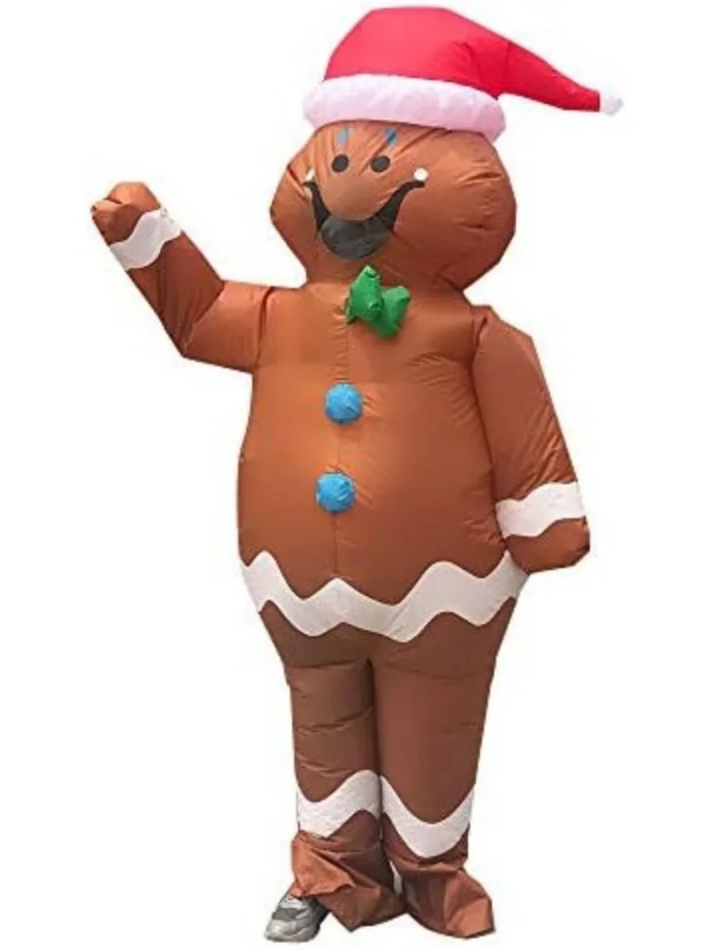 Festive Inflatable Santa Costume - Christmas Blow Up Suit for Holiday Fun